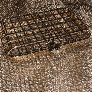 Gold Cage Clutch